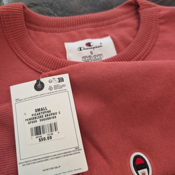 Champion Men's Crewneck in Red - Picture 4 of 4